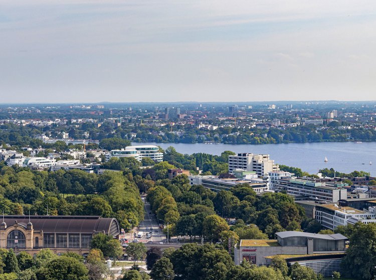Luftnaufnahme Dammtor Luftnaufnahme von einem Dammtor